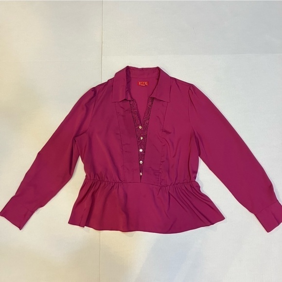 Elle Tops - Elle fuchsia career top size XL